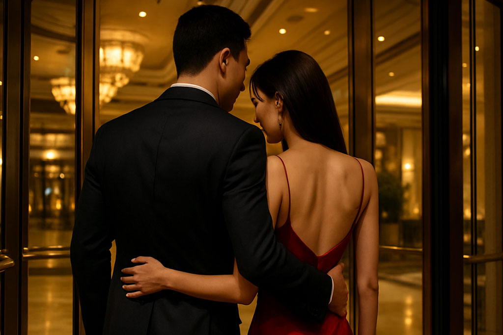 Four pillars graphic representing cast quality, privacy management, hygiene, and English support