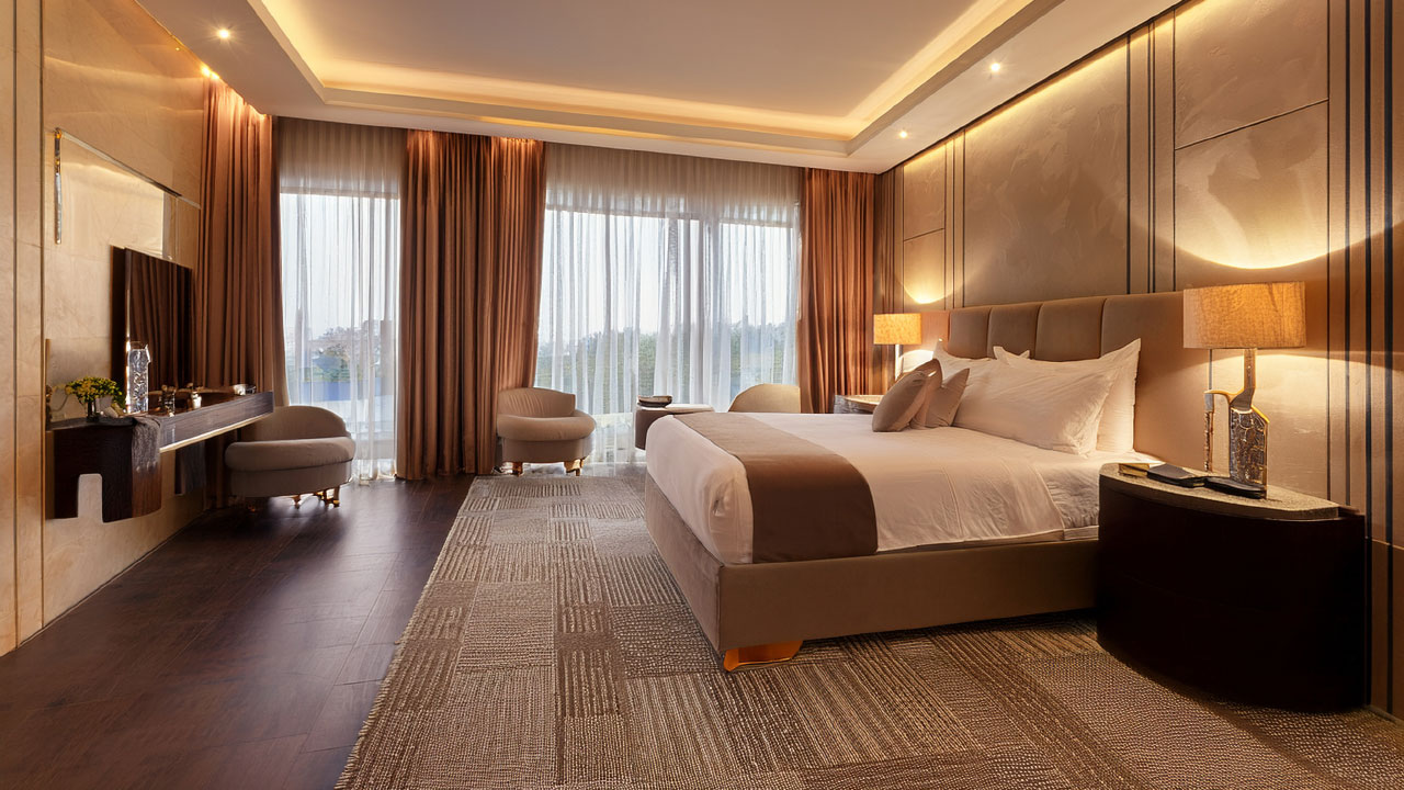 Luxury Tokyo hotel interior symbolizing discreet, in-room experiences with top-tier service