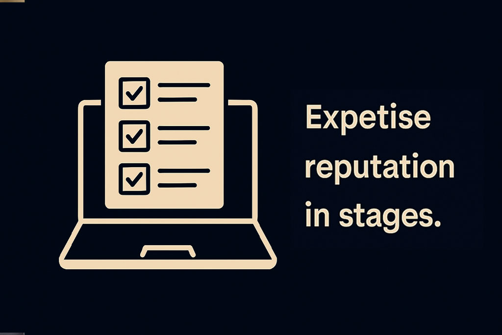 Checklist and laptop symbolizing strategic steps to avoid photo scams