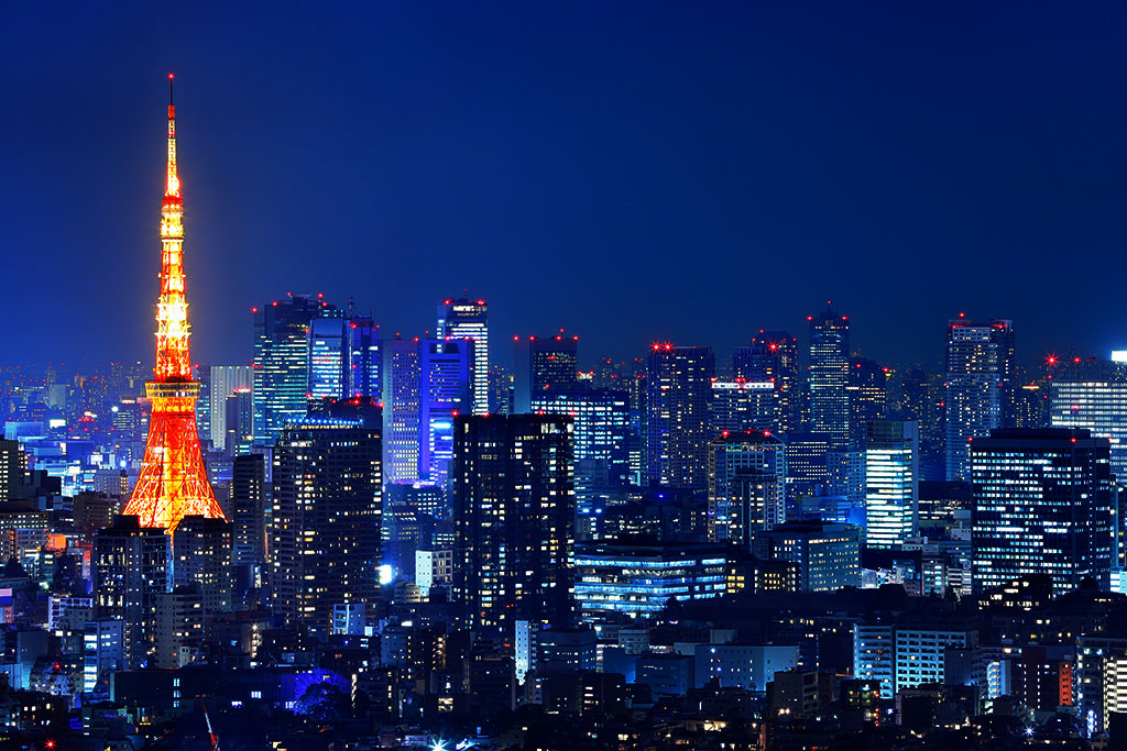 Tokyo nightlife skyline with neon-lit streets symbolizing risk and discreet options