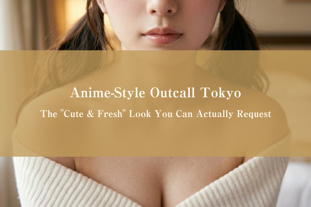 Close-up of a Japanese woman's lower face and shoulders with natural makeup and soft styling, representing an anime-style companion look in Tokyo