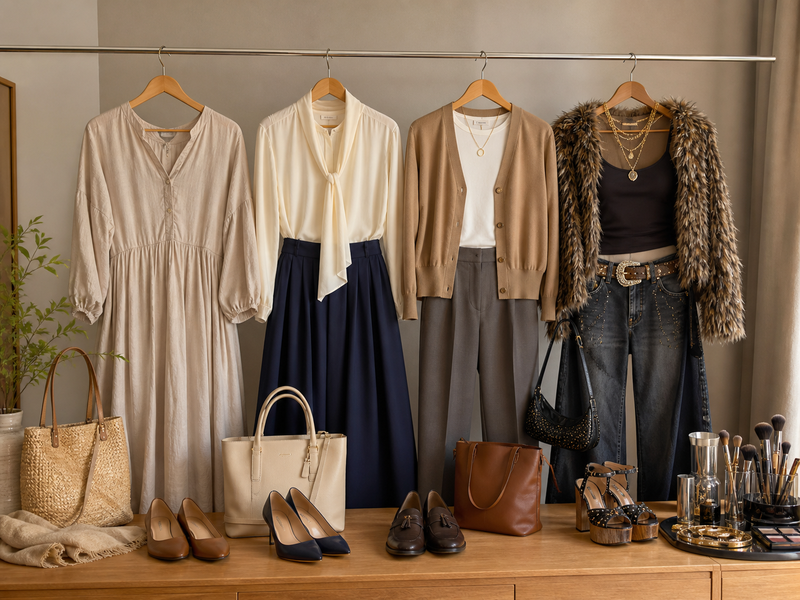 Adult fashion and presentation cues associated with shirouto, seiso, university-look, and gyaru labels