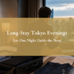 Adult foreign traveler arranging several open evenings during an extended Tokyo hotel stay